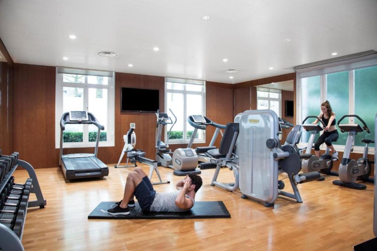 Compacte fitnessruimte Relais Spa hotel